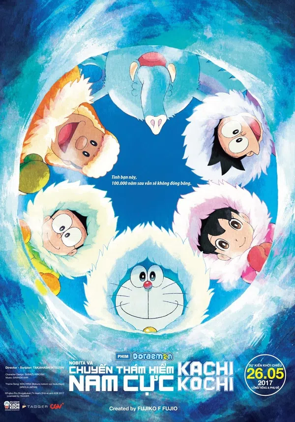 Poster phim Doraemon: Nobita và Chuyến Thám Hiểm Nam Cực Kachi Kochi trên Motchill