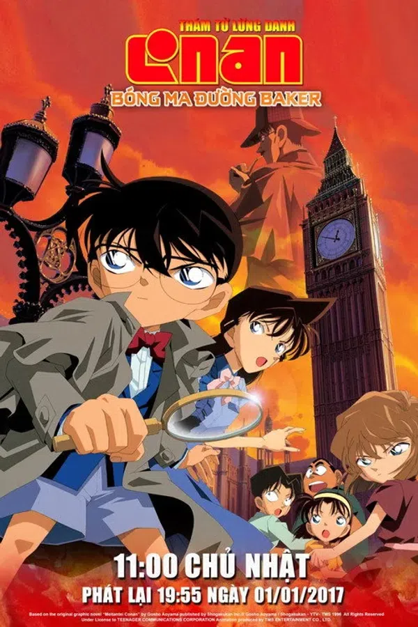 Poster phim Thám Tử Lừng Danh Conan: Bóng Ma Đường Baker trên Motchill